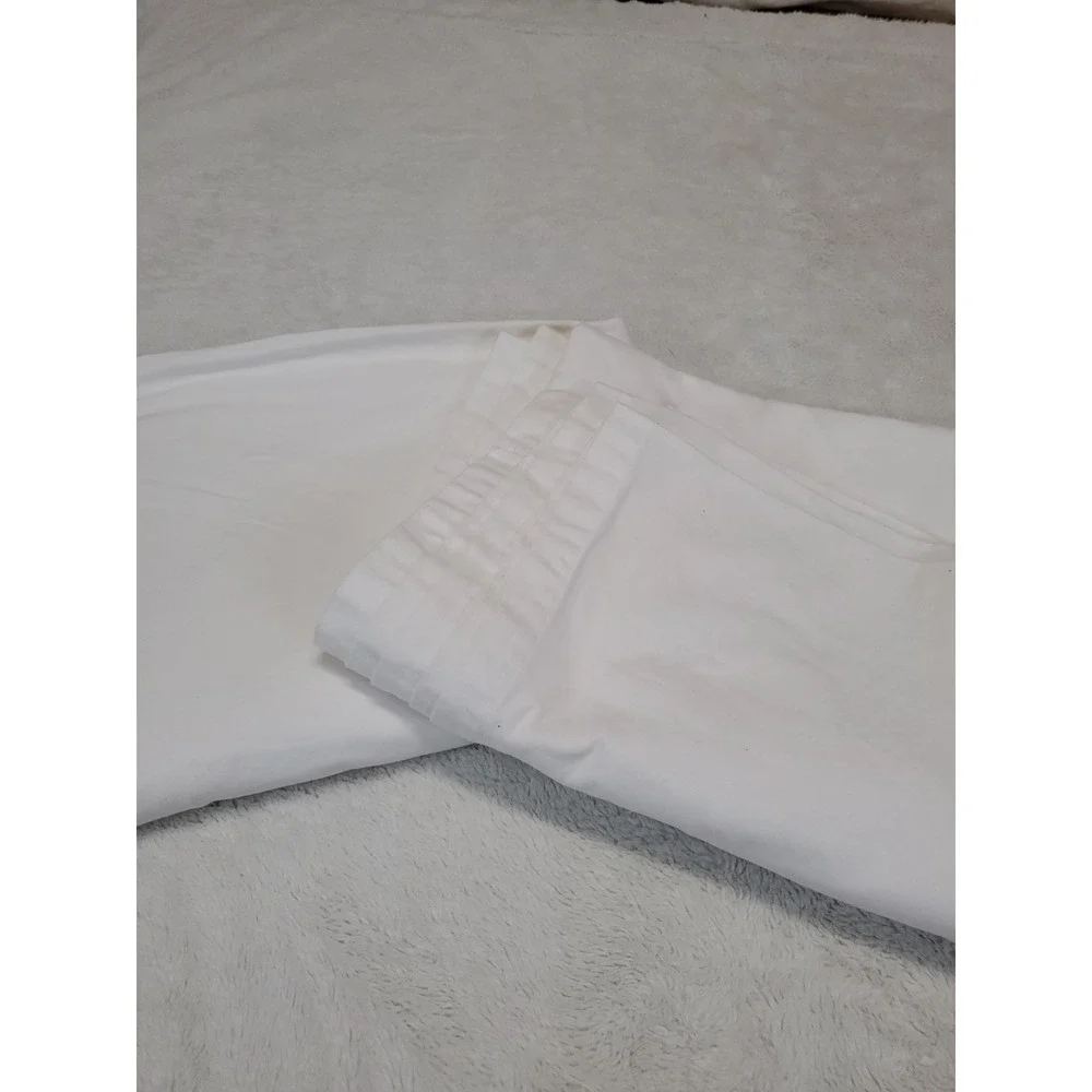Pottery Barn White Cotton Curtain Curtain Drapes Set 50x96 Classic Luxury